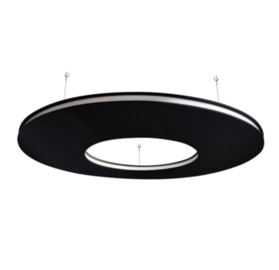 Panele akustyczne APAfelt podwieszane okrąg z otworem